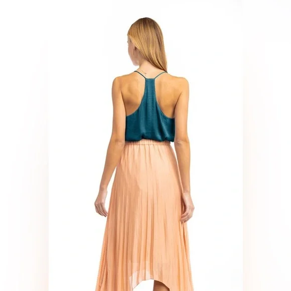 Margarita Silky Racerback Tank Top Teal - Picture 2 of 6